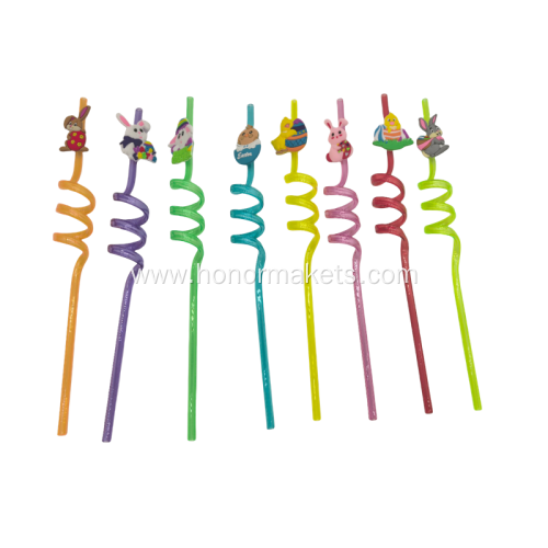 4PCS Easter strawSets